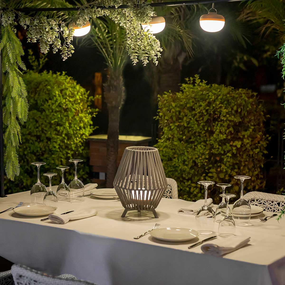 New Garden CONTA 30-Lampe à poser d'extérieur H32.5cm taupe