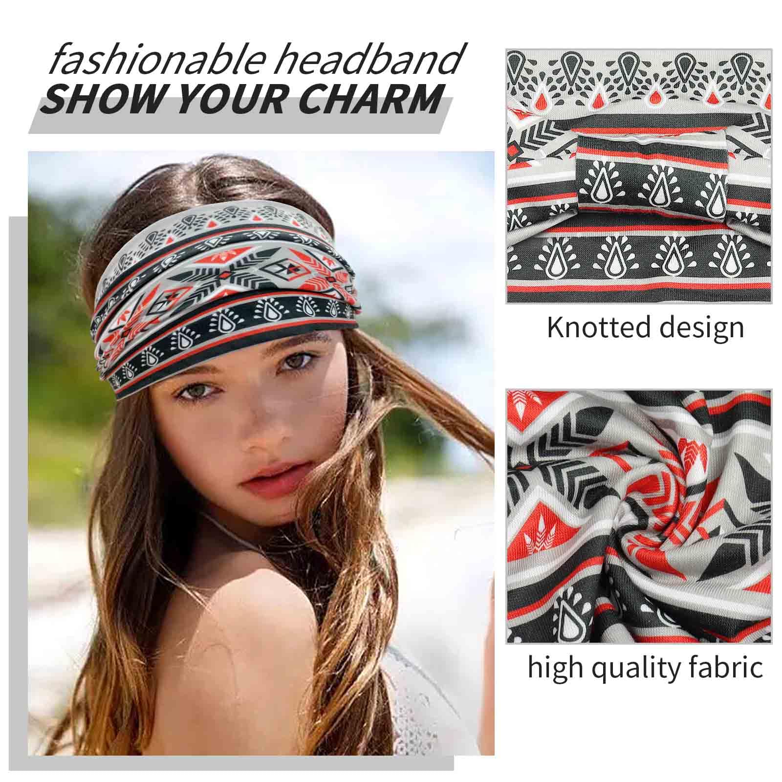 4 Fasce Per Capelli Donna - Turbante Elastico, Cerchietti Annodati | Accessori Comodi E Alla Moda - Foto 4