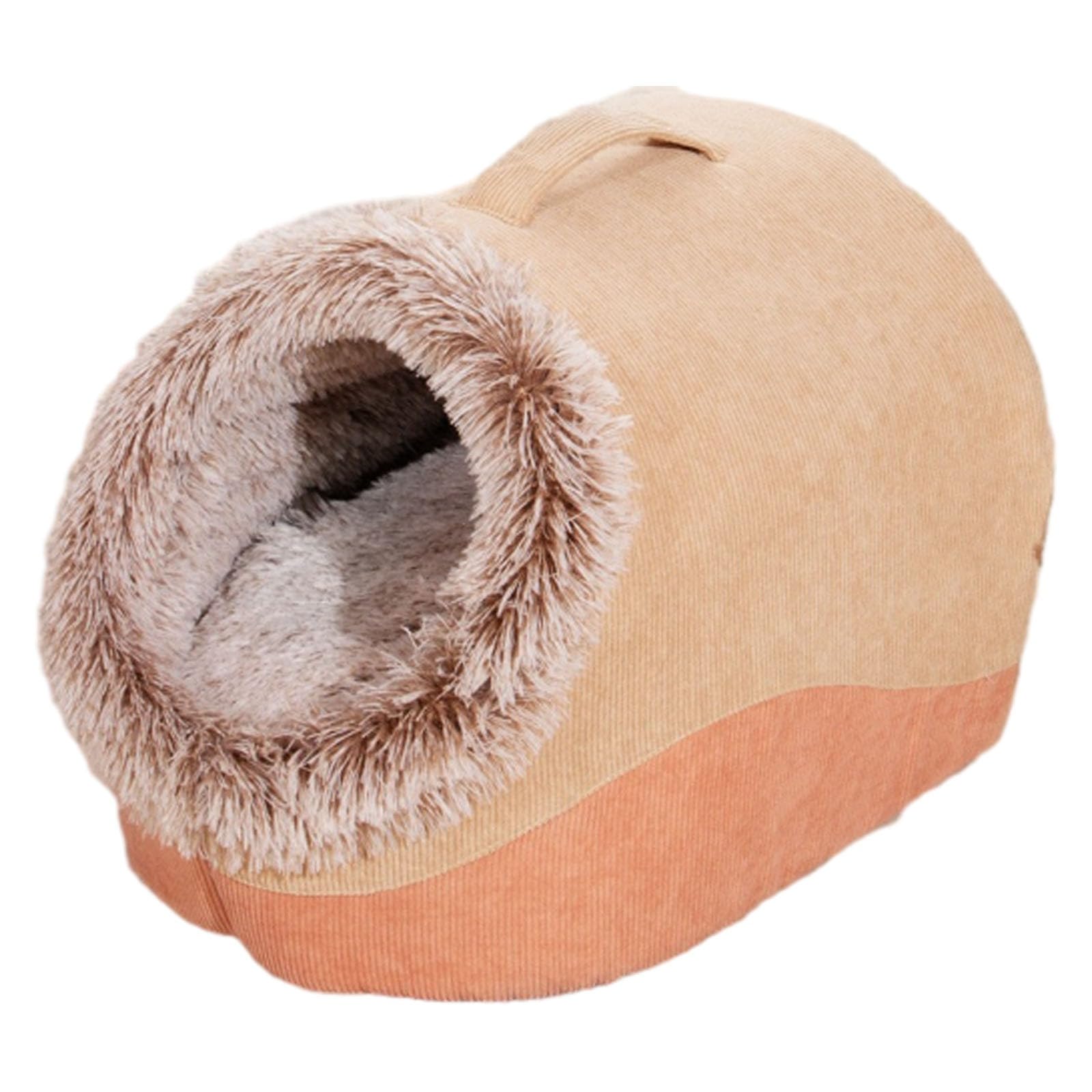 Winter Warm Pet Cave Bed, Winter Cat Bed Cave,for Indoor Thickened Soft Plush Cozy with Non-Slip Bottom, Soft Plush Cozy Dog and Cat Hideaway, for Small Medium Dogs, Cats