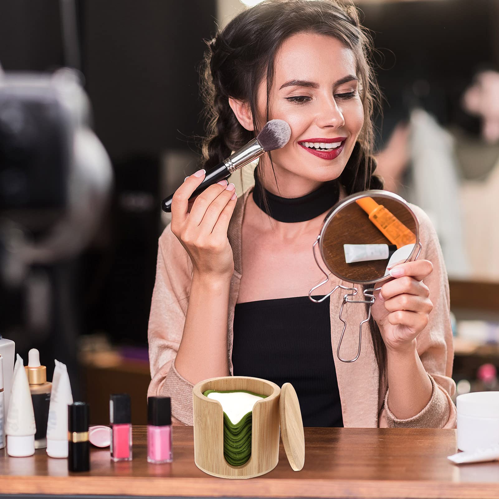 FRCOLOR 2sätze Wiederverwendbare Makeup Entferner Pads Teiliges Mit Abschminkpads Für Zuhause Und Sanfte Und Peeling Und Praktisch