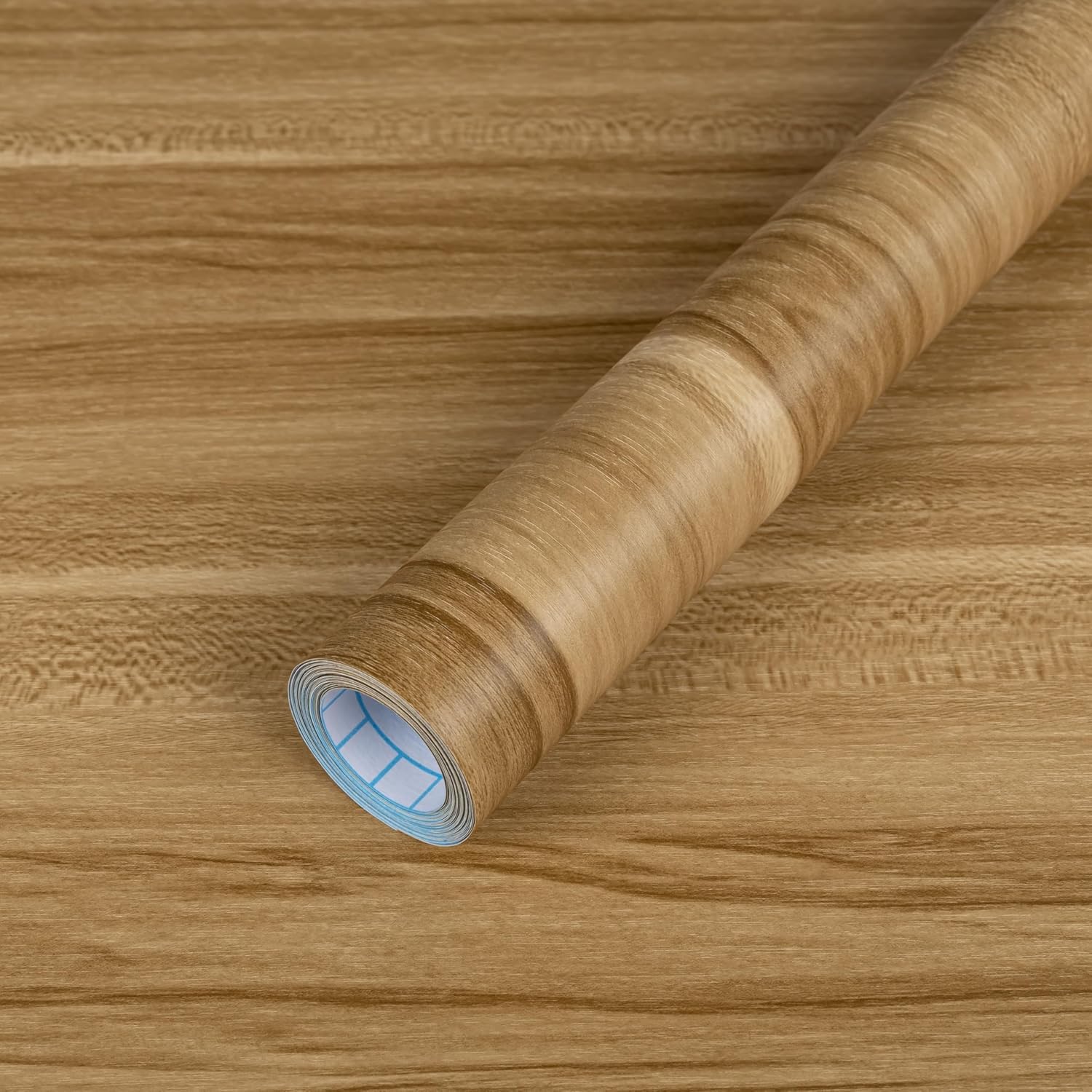 Decoroom Papel de contacto de grano de madera, pelar y pegar, papel pintado de aspecto de madera marrón, 17.7 x 393.0 pulgadas, película de vinilo autoadhesivo vintage grueso para gabinetes y muebles