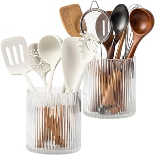 Clear Utensil Holder Set of 2