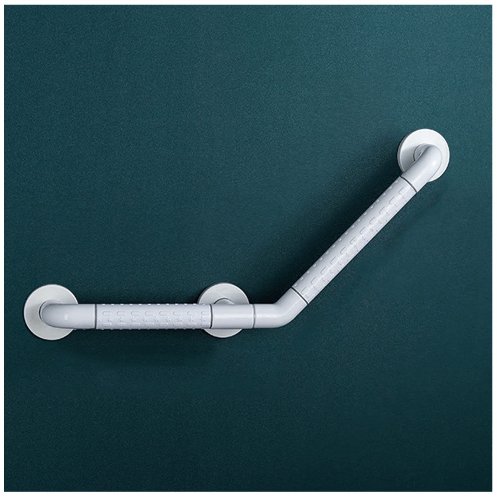 Bathroom Grab Bar Bathtub Grab Rails with Safety Circles Stainless Steel Safety Support Handle for Elderly Disabled Shower Toilet,White,20cm（White-20cm）