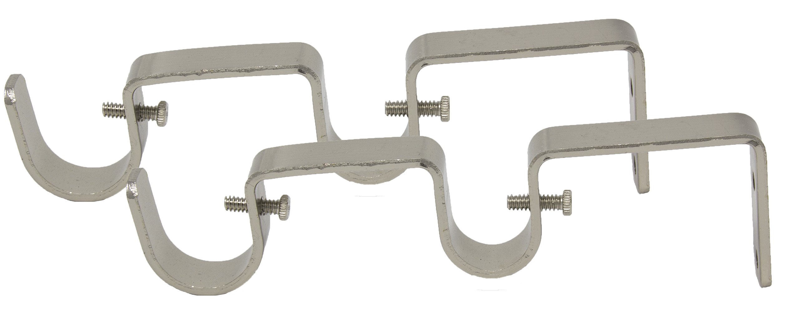 Urbanest Set of 2 Double Curtain Rod Bracket for 1