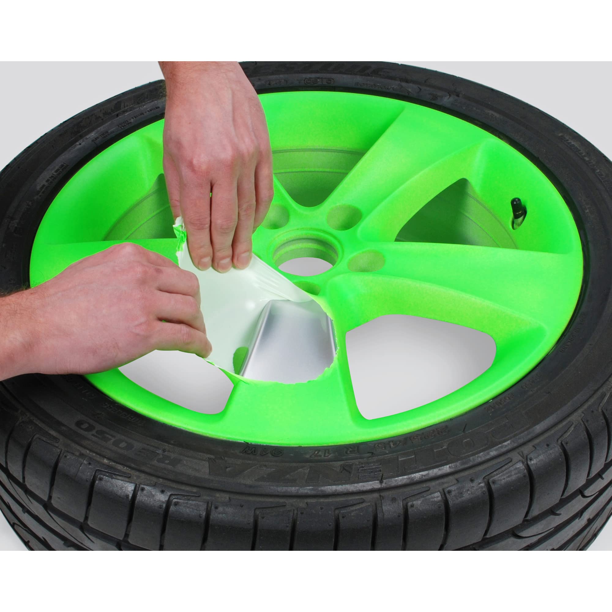 Foliatec Sprühfolie Auto Felgenfolie Sprüh Lack Set, Abziehbar, Gute Deckkraft, für KFZ, Haus, Garten, Neon Rot, 400 ml (4er Pack)