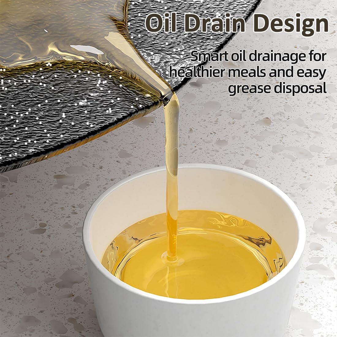 Electric Indoor Grill Pan, Nonstick Indoor Grills Electric Smokeless with Oil Brush & Tongs, 12/14/16 Inch Fast Heating Round Nonstick Griddle for Steak, Pancakes, BBQ, and Everyday Cooking (16'')