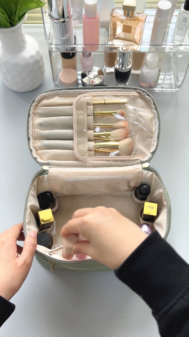 Amazon.com: Wandering Nature Makeup Bag, Travel Make Up Organizer