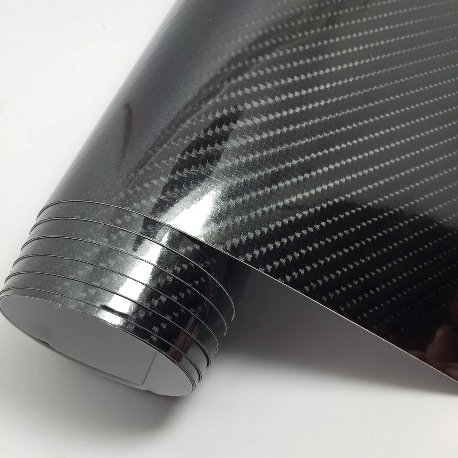 Self Adhesive 4D Vinyl Carbon Fiber Sheet Roll for Cars Textured and Motorcycles, Interior/Exterior DIY Decoration | Black Carbon Fiber (12x25 inch-4D Carbon)-image-32