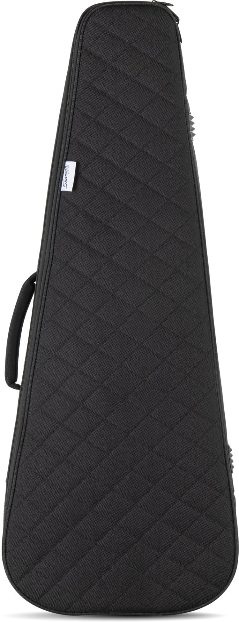 Shaman EGBT-1122BK E-Gitarre Tasche - Dick gepolsterter Gigbag für E-Gitarren - Verstellbare Halsstütze mit Klettsicherung - Gepolsterte Außentasche - Extra Tablet-Fach - Versenkbare Rucksackgarnitur