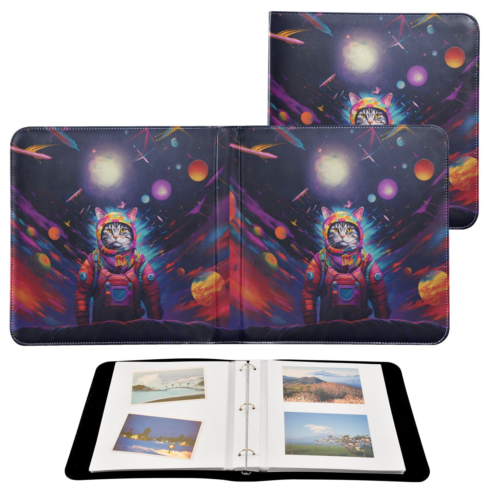Pioneer Sewn Leatherette Frame Photo Album, Bright Purple