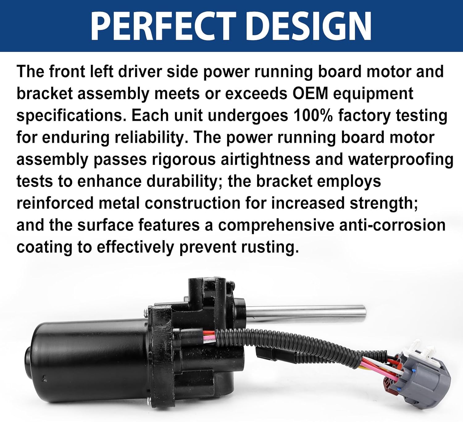 84452642 Left Driver Side Power Running Step Motor Assembly - Compatible with 2015-2020 Cadillac Escalade ESV, Chevy Suburban, GMC Yukon XL 5.3L, 6.2L, Replaces 84131859, 23433888, 22935835