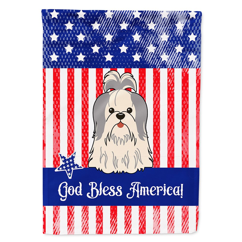 Drapeau Shih Tzu USA pour décorer votre jardin et façade de maison