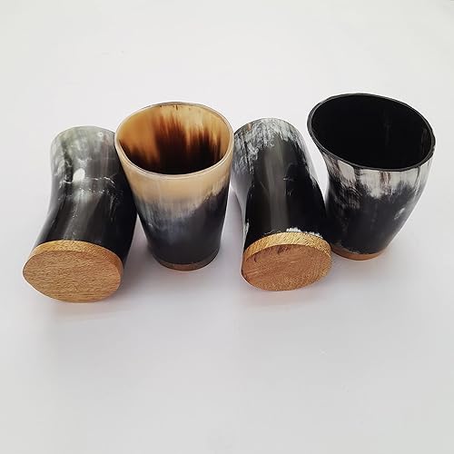 Miniatura 7 de Vasos de chupito Viking Drinking Horn  Jarro de cerveza Auténtico cuerno de buey hecho a mano para hidromiel y vino, regalo de primera calidad para