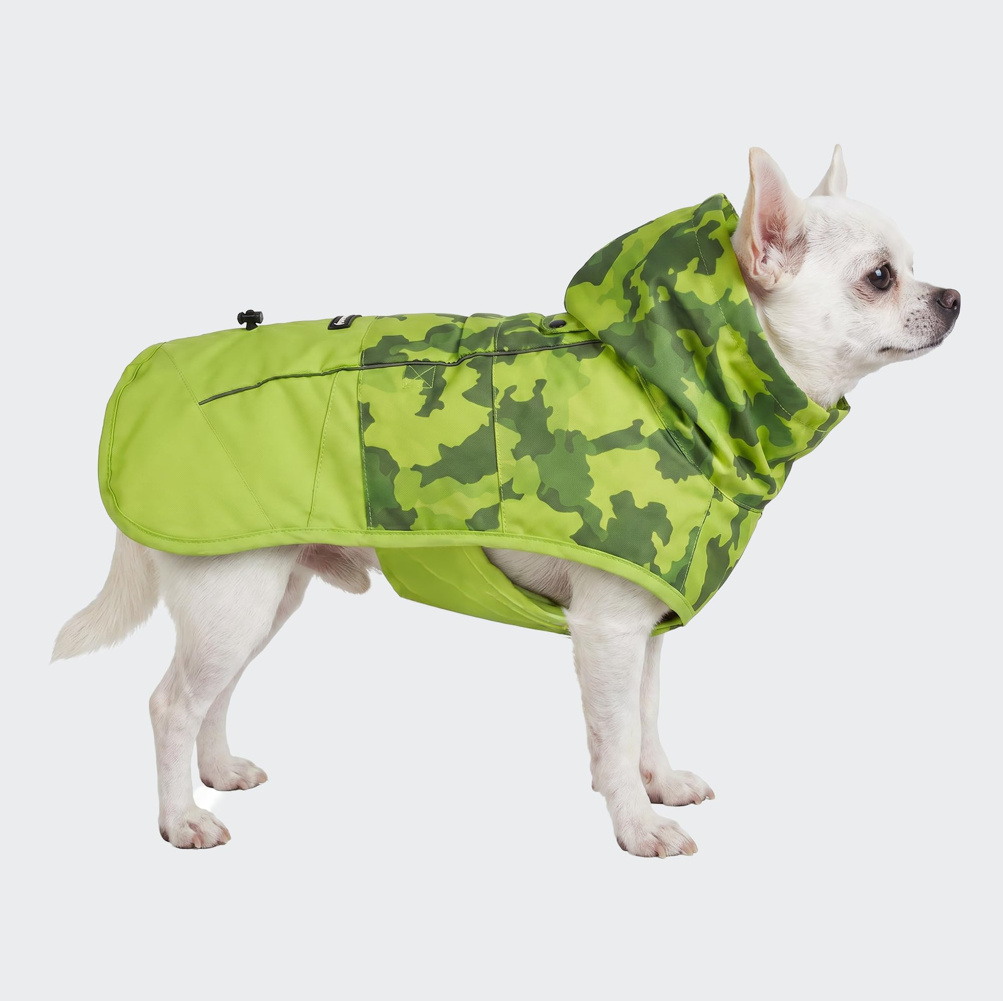 Spark Paws Dog Raincoat - Waterproof Rain Jacket w/Hood, Full Coverage