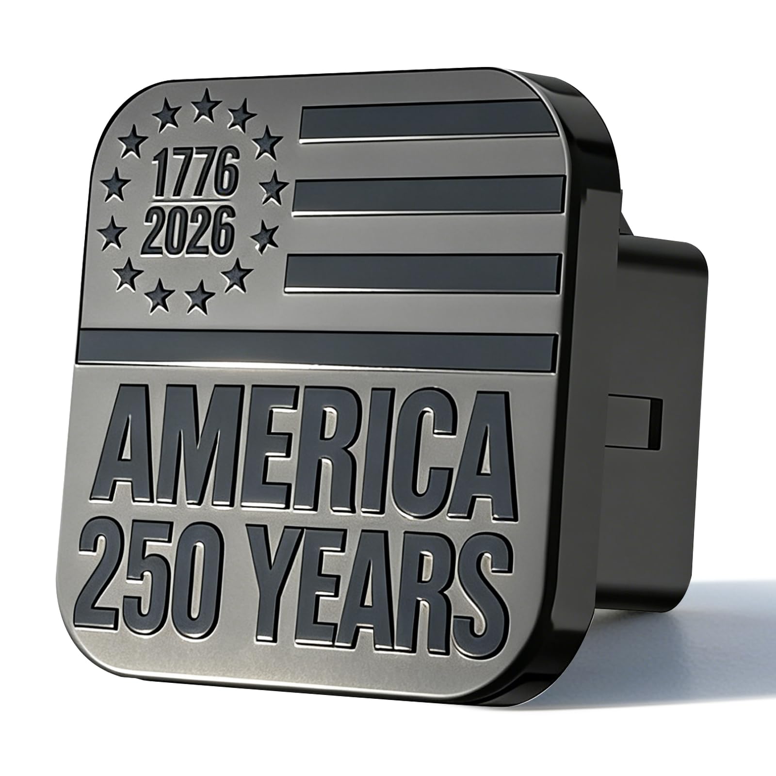 TrkWyze 250th Anniversary American Flag Hitch Cover