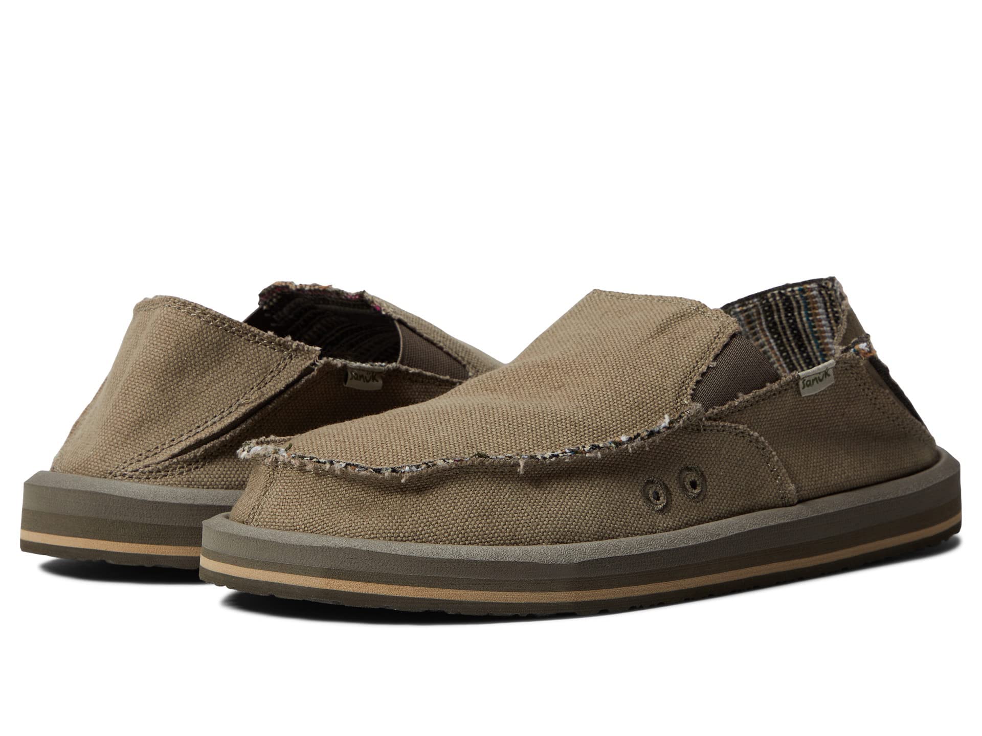 Men's Shoes Sanuk VAGABOND SOFT TOP HEMP Slip On Loafers 1117753