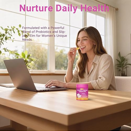 Miniatura 6 de Her Juicy - Gomitas de probióticos femeninos para mujer, con olmo resbaladizo, apoya el equilibrio del pH y la salud íntima, la salud intestinal y