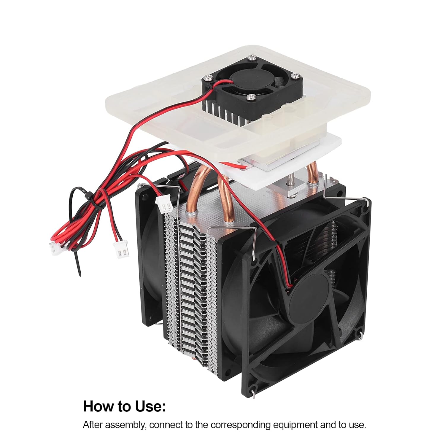 6A 12V 72W Semiconductor Cooler Air Cooled Thermoelectric Cooler Compact Refrigeration Module for Small Space Cooling