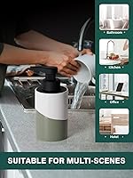 Vista 7 de BosilunLife Automatic Soap Dispenser Ceramic Hand Free Soap Dispenser with Waterproof Pump Rechargeable Smart Electric Soap Lotion Dispenser
