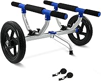 Vista 1 de Carrito de kayak, carrito de tabla de remo, carrito de kayak, canoa, dolly, SUP, portador con neumáticos sin aire