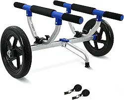 Carrinho de caiaque, carrinho de prancha de remo, carrinho de caiaque, carrinho de canoa, carrinho SUP com pneus sem ar