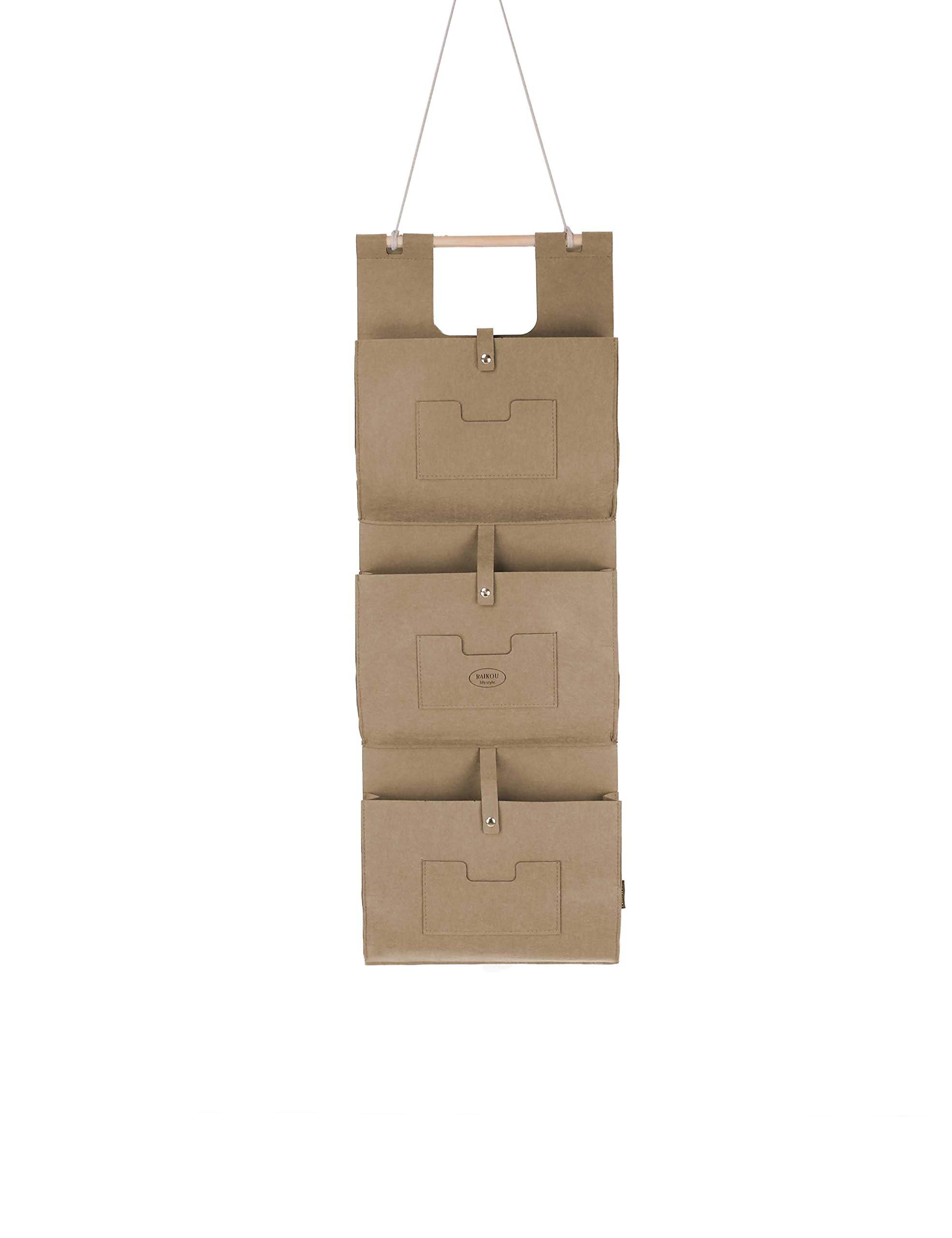 2-delige hangorganizer, vilten hangorganizer met haken voor