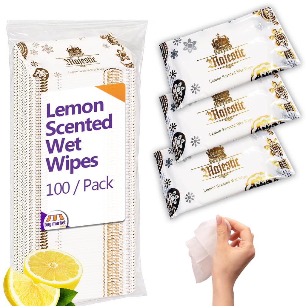 1000 X Large Lemon Fresh Wet Hand Wipes, Individually Wrapped - View #8