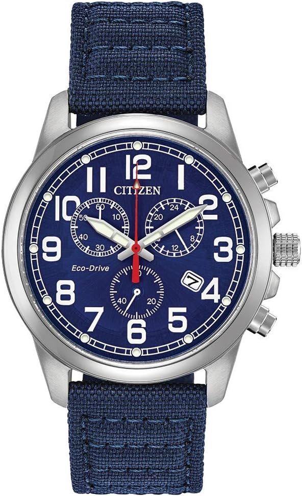 Citizen Watches AT0200-05E Eco-Drive Chronograph Canvas Watch