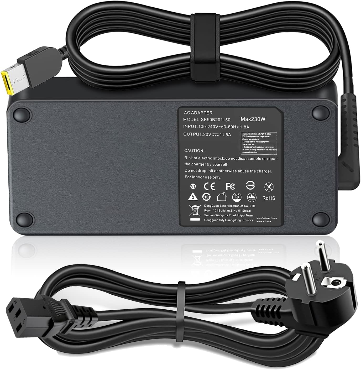Lenovo IdeaPad Y900 Y900-17ISK için 230W 20V 11.5A Güç Kaynağı, Thinkpad P73 P72 P71 P70 P50 P51 P52 P53 Y910 Yoga A940, Yoga A940 A940-27ICB AIO 7 7-27ARH6 Hepsi bir arada