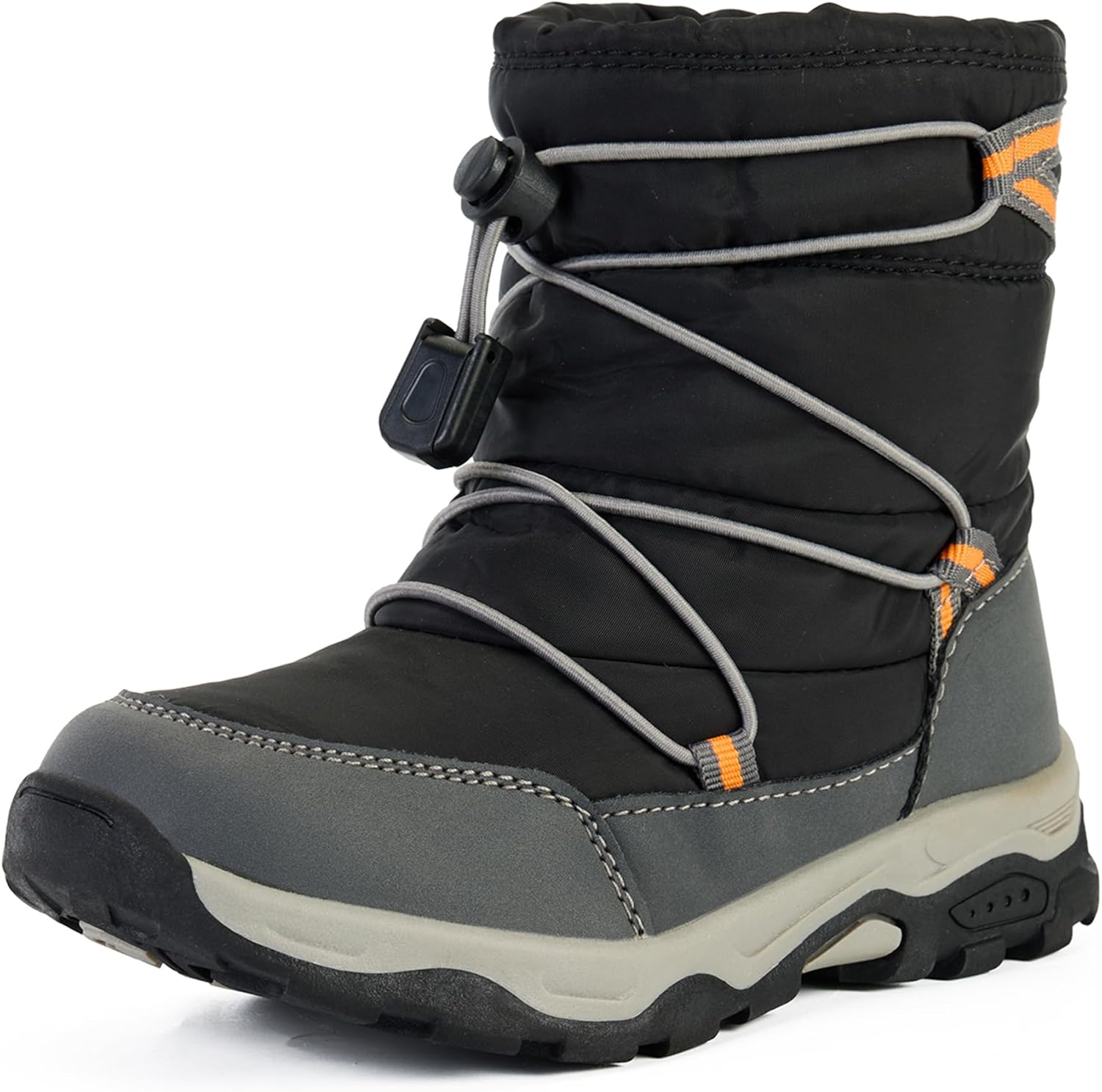 Boys Girls Snow Boots Waterproof Slip Resistant Winter Outdoor Warm Shoes for Toddler Little Kids