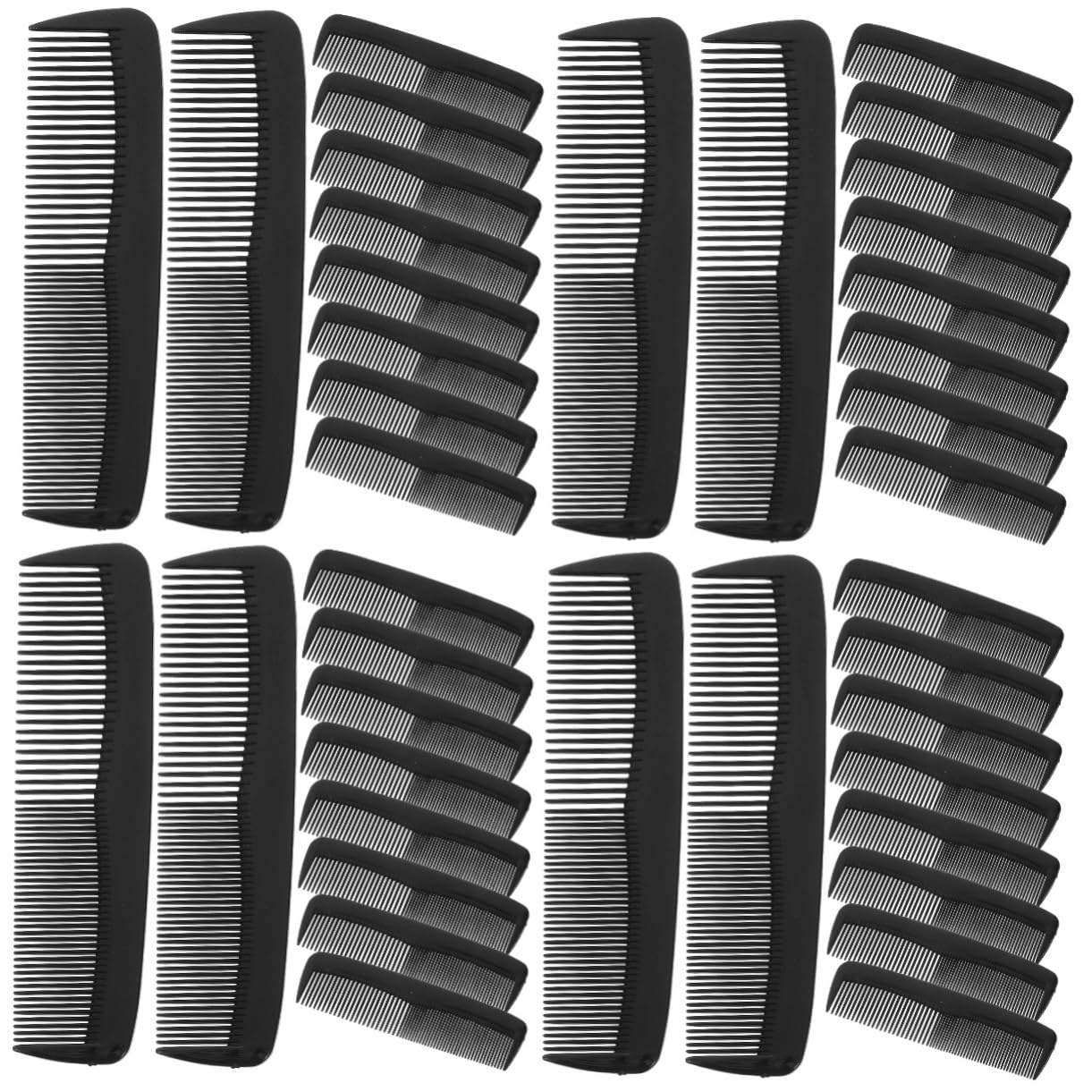 FOMIYES 4 Set Di Pettini Da Barbiere Per Lo Styling Dei Strumento Per Tagliare I A Denti Per Parrucchiere E Per Uso Domestico 50 Pezzi * 4