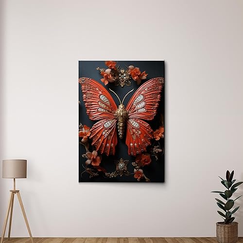 Yoga Wall Art, Canvas Prints Yoga Meditation Studio Room Decorations Tie Dye Hippie Psychedelic Poster with Frame Meditating Peace Wall Art Hanging