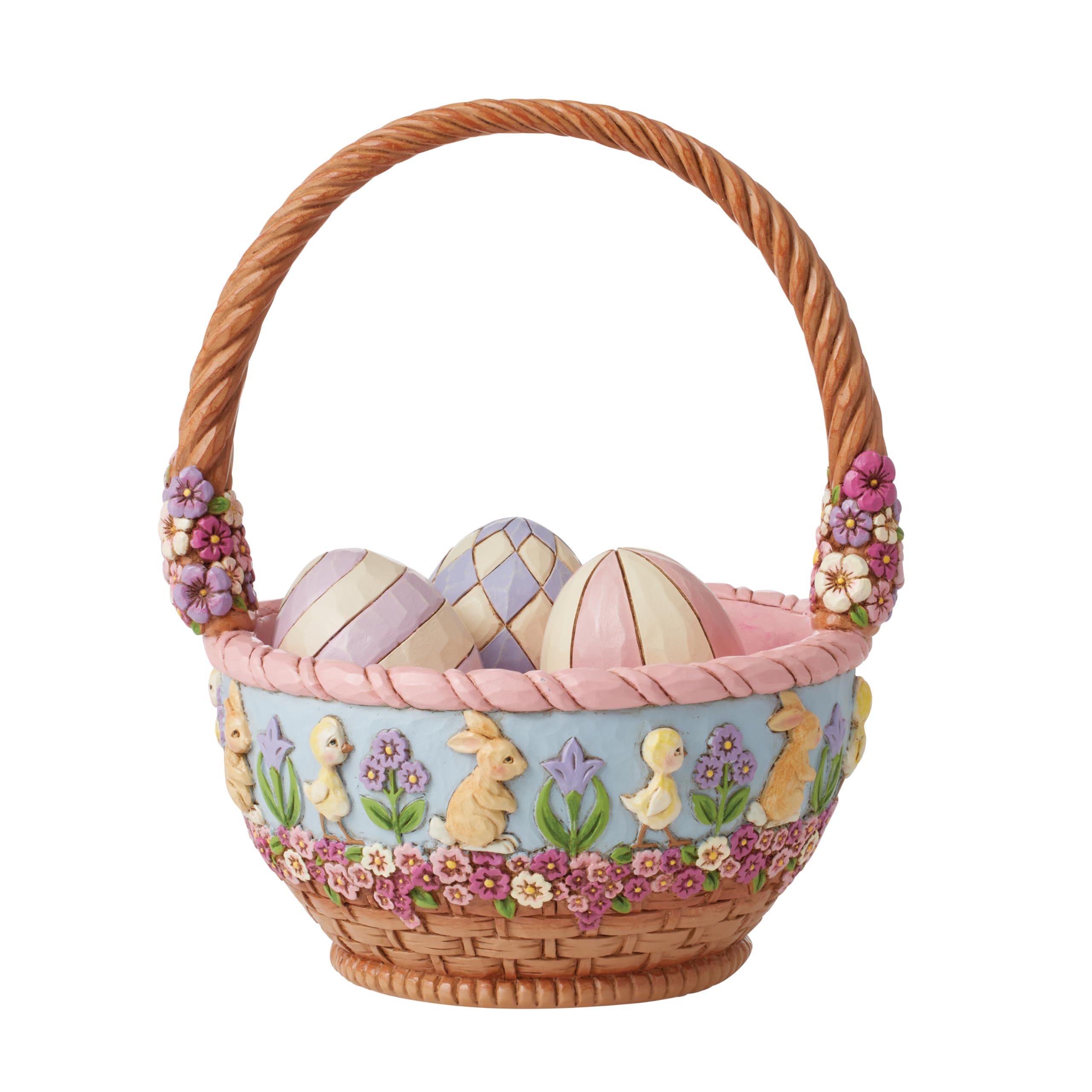 Panier de Pâques Enesco Jim Shore d'exception en résine sculptée