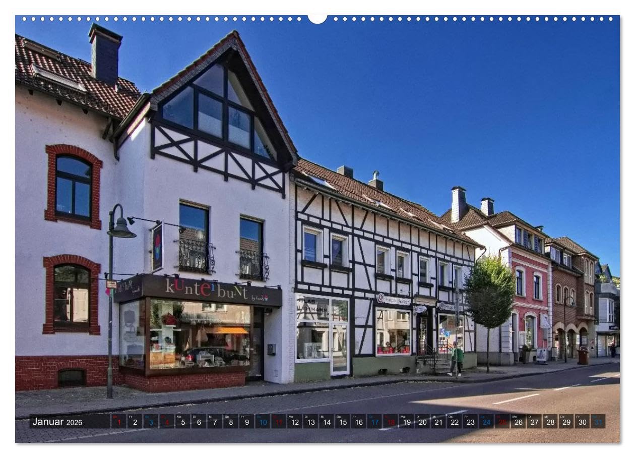 Stadtansichten Overath - Die charmante Stadt an Agger und Sülz (hochwertiger Premium Wandkalender 2026 DIN A2 quer), Kunstdruck in Hochglanz