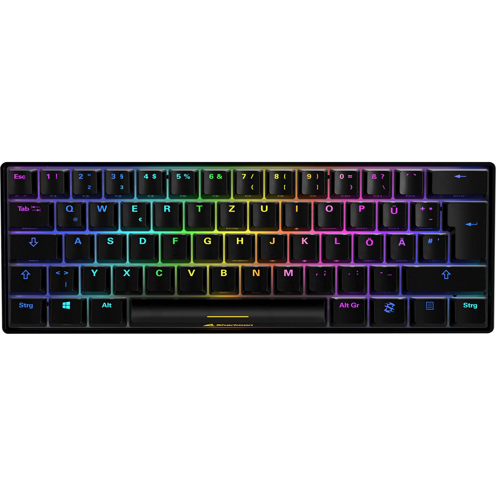 Sharkoon, usb, Skiller SGK50 S4 bk Kailh Brown, Gaming-Tastatur, schwarz