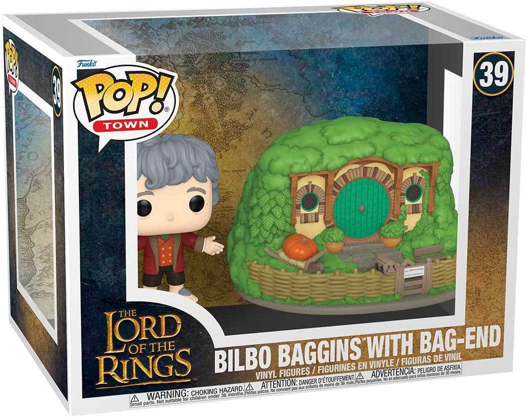 Funko POP! Town: Lord of The Rings - Bilbo Baggins & Bag End - Collectable Vinyl Figure - Gift Idea - Official Merchandise - for Kids & Adults - Movies Fans - Model Figure for Collectors