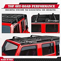 Vista 3 de KitsPro Barras transversales para portaequipajes de techo de 260 libras para Jeep Wrangler 2007-2026, Jeep Gladiator 2020-2026, barra transversal
