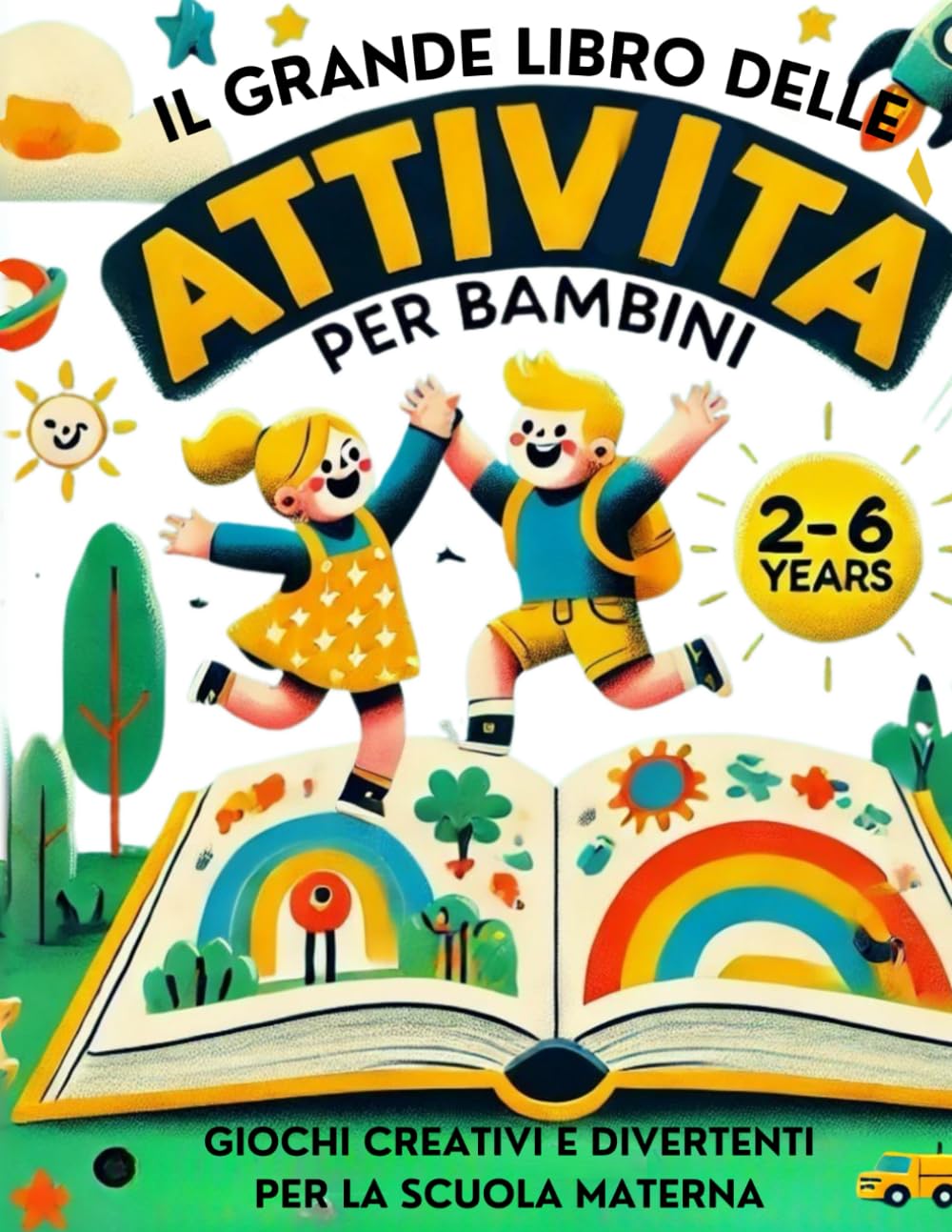 Il Grande Libro delle Attività per Bambini: Giochi Creativi e Divertenti per la Scuola Materna 2-6 anni