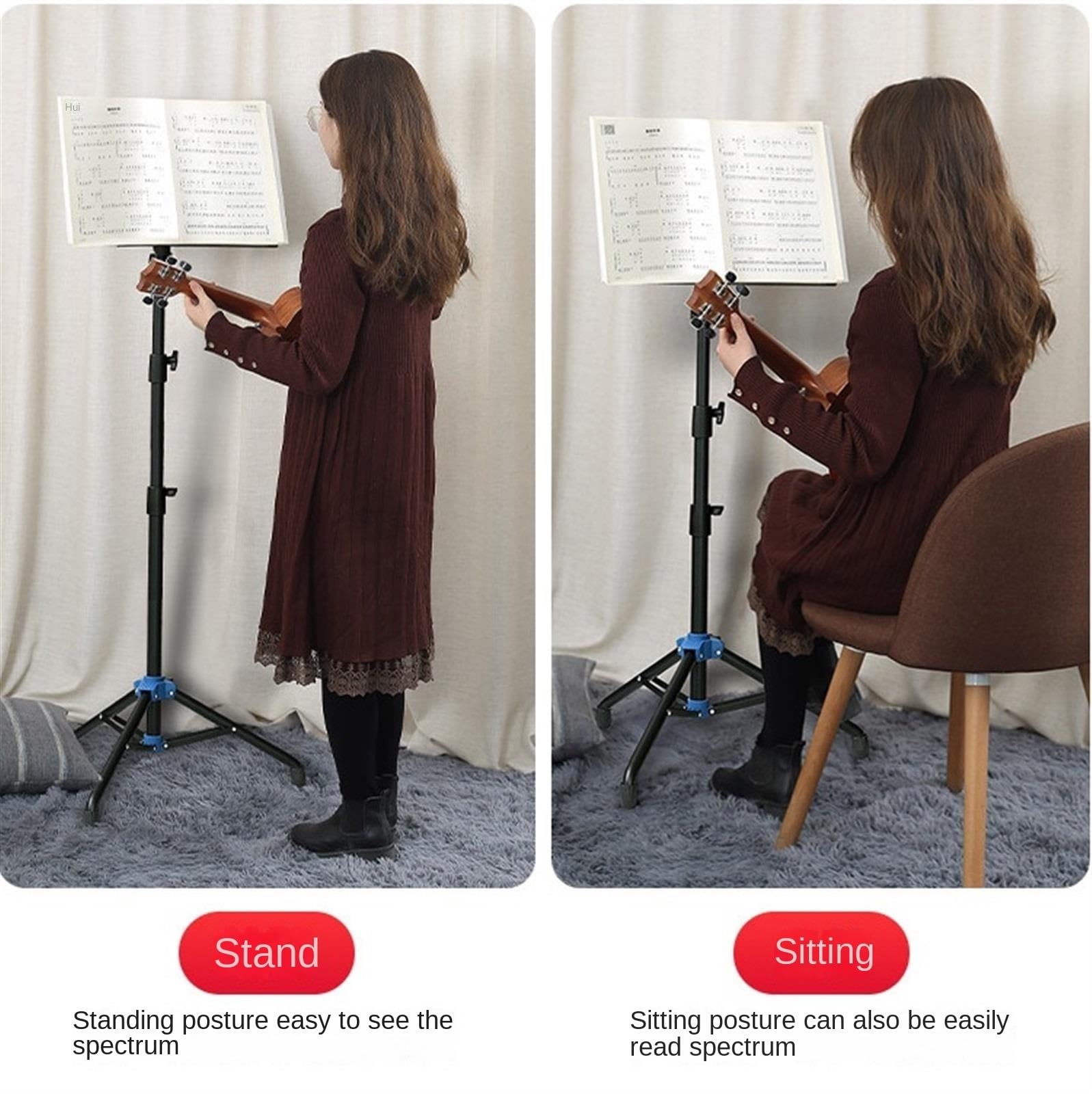 Leggio Musicale Leggio Spartiti Supporto Per Musica Portatile In Ferro Supporto Per Musica Multifunzione Per La Casa Supporto Per Musica Con Ruote Leggio Musicale Portatile