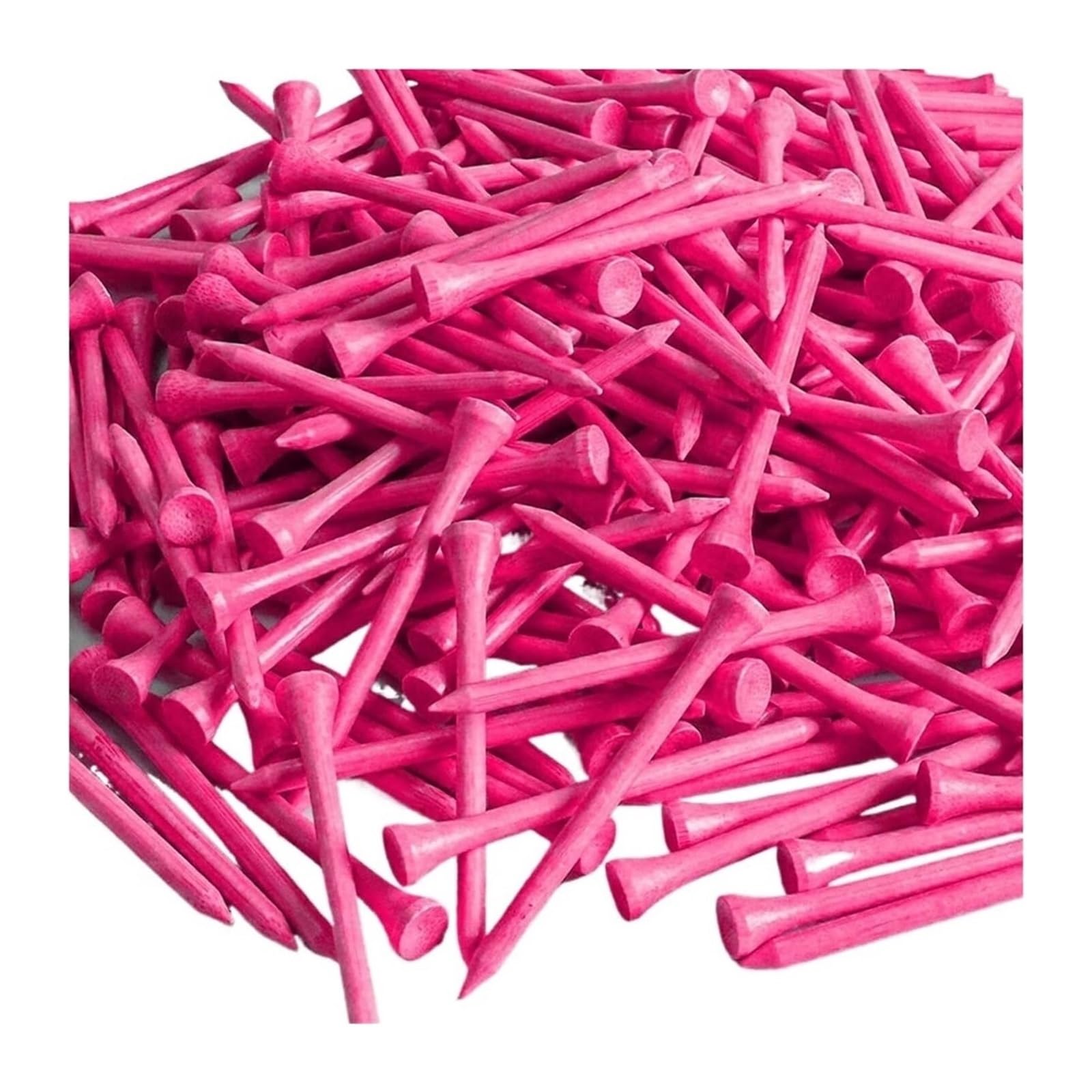 Premium-Golf-Tees, Wood Tall Golf-Tees, Rosa, Großpackung, 250–2000 Stück