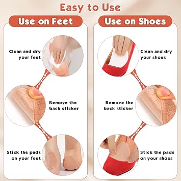 30 Pcs Metatarsal Foot Pads Ball of Foot Cushions, 0.28 Thick Felt