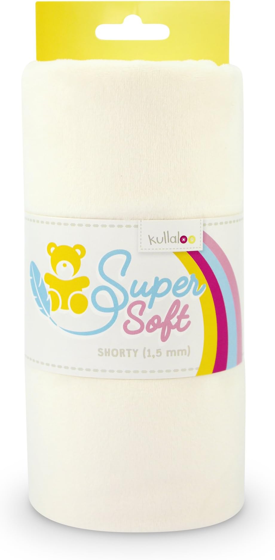 kullaloo Plush Fabric | Solid Ivory Minky Fabric for Sewing | Super Soft Cuddle Material | 39.5x29.5 | Plushies, Baby Blankets, Pillows, Dog Beds, Cat Beds, Beanies, Baby Accessories, Apparel & More