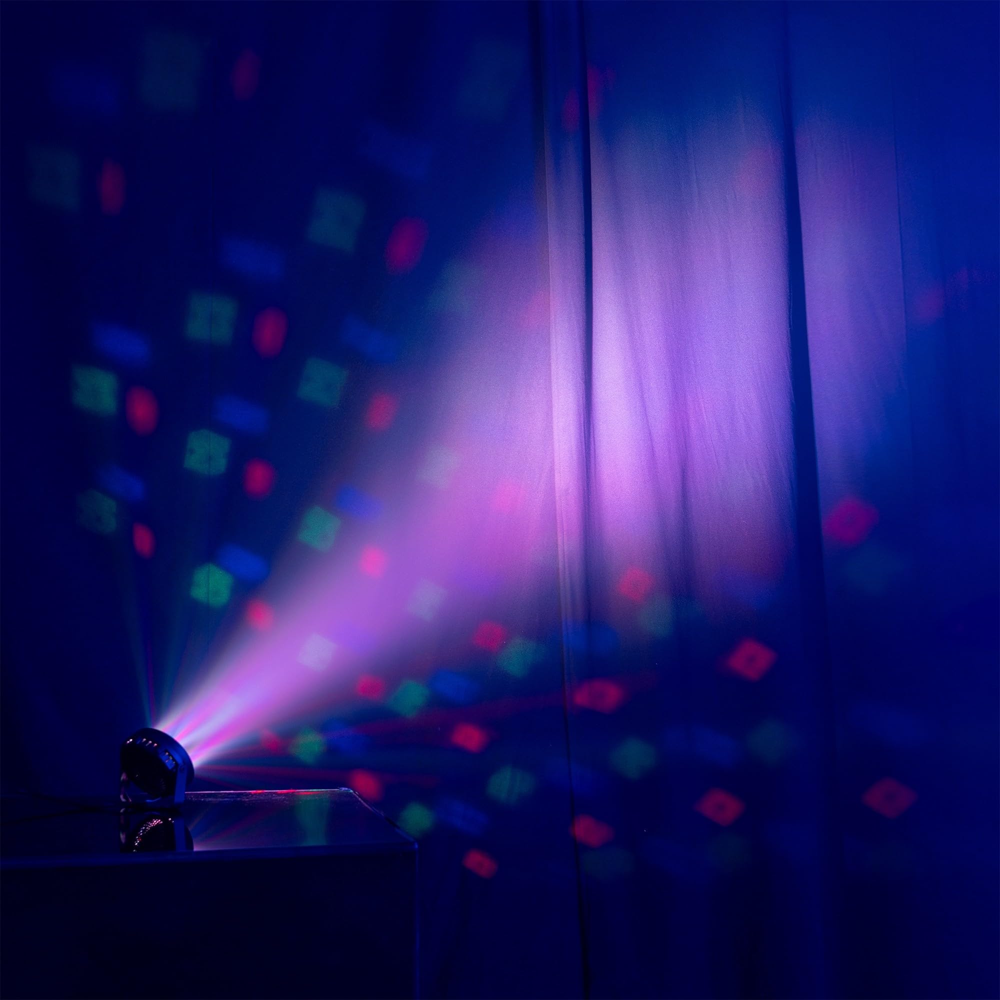 Fuzzix Comet M06 - Pack 4 × PAR LED RGB avec Effet Jelly Ball | Télécommande, Modes Automatique et Musical | Éclairage Compact DJ Bars Événements