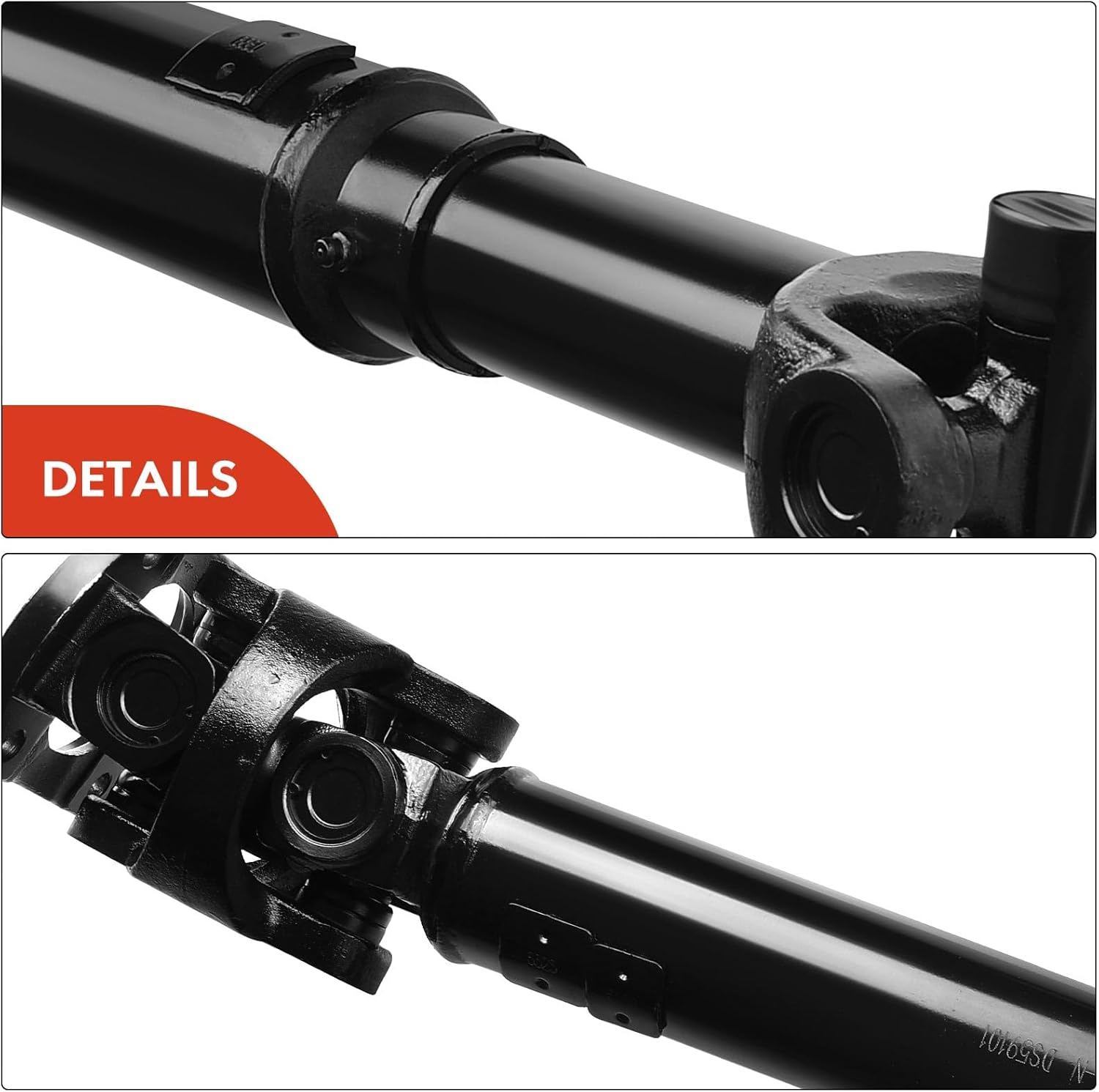 A-Premium Front Complete Drive Shaft Prop Shaft Driveshaft Assembly Compatible with Dodge Ram 1500 1999-2001, Ram 2500 1999, Replace# 52105860AA, 53006786AB