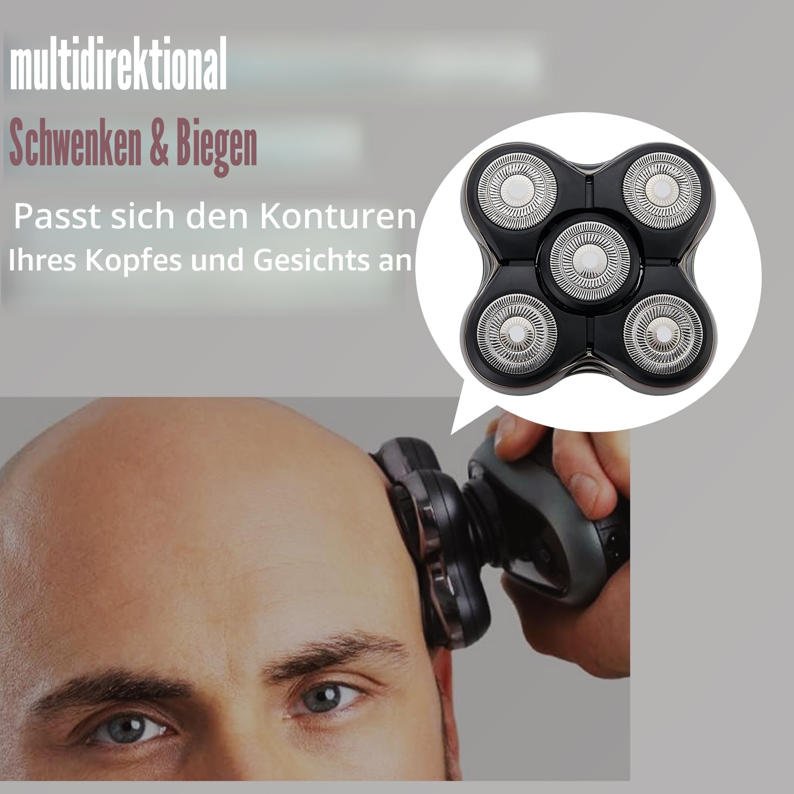RX7 Ersatzklingen kompatibel mit Remington Balder XR1600, BOSS XR7120, XR7100 - Hochpräzise Rasenmäherklingen (1 Pack)