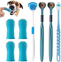 Dog Toothbrush, Dog Toothbrush, 360 Degree Silicone Toothbrush for Dog Dental Care, Easy Cleaning of Dogs and Cats Teeth (Pack of 5)