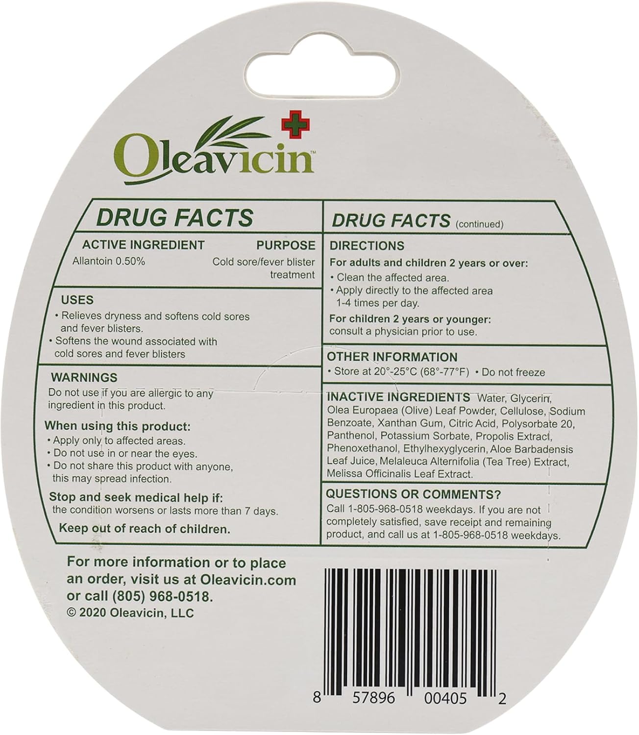 All Natural & Organic Fever Blister & Cold Sore Treatment & Relief Ointment Gel 1.3oz(3.8) - Image 7