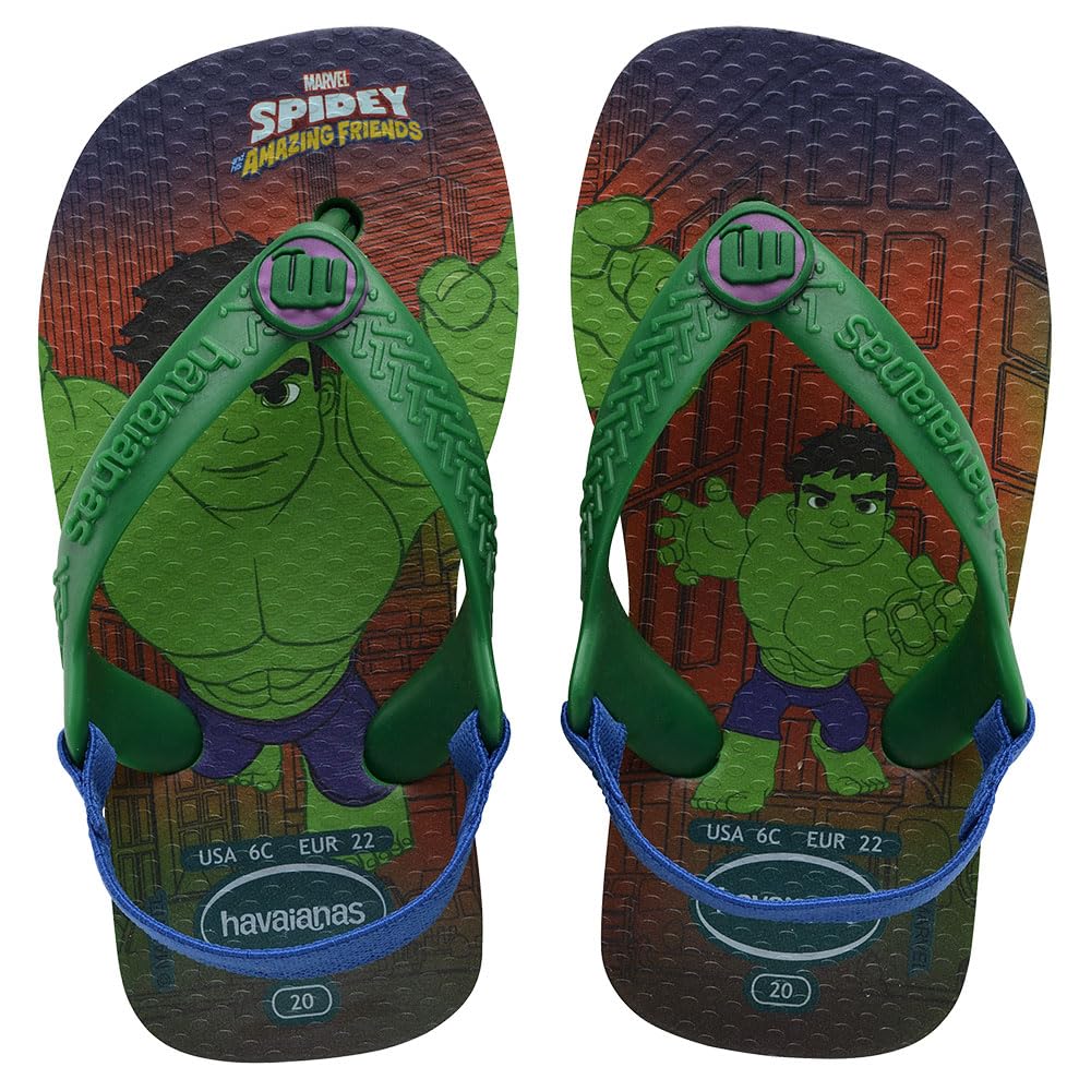 Havaianas Baby Marvel, Sandalias Unisex Bebé, Old Green 3, 19 EU