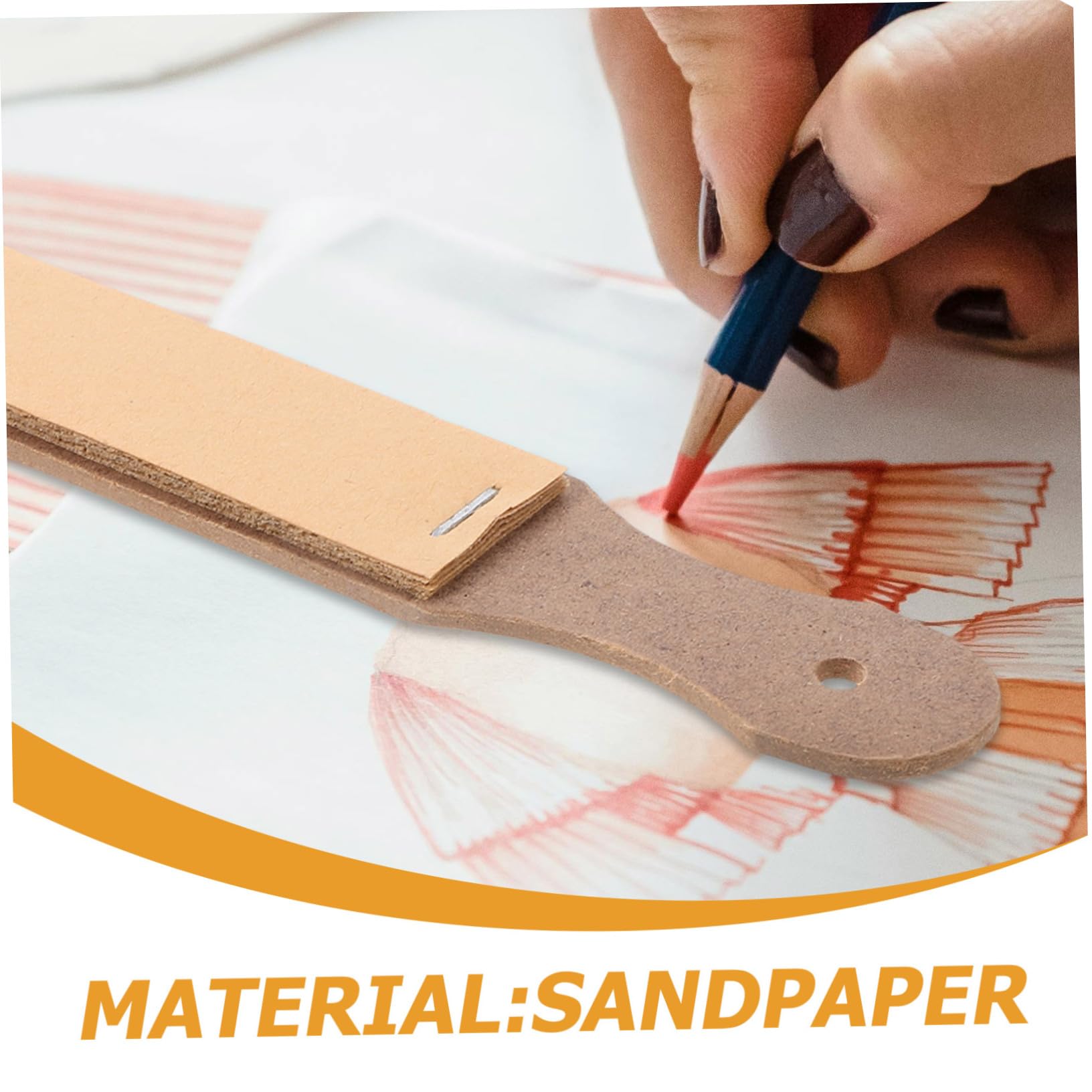 SHINEOFI 40stücke Teiliges Sandpapier Bleistift Anspitzer Für Künstler Und Schüler Für Skizzieren Und Malen Sicherer Anspitzer Vielseitige Kunstbedarf
