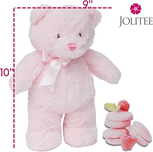 Miniatura 8 de Jolitee Oso de peluche rosa  Oso de peluche rosa para recién nacido, 15 pulgadas